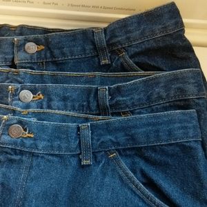 3 pairs jeans strait leg like new